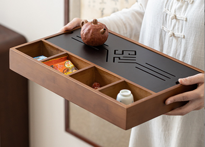 Bamboo tea tray+tea box