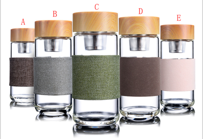 5 Colors Flower glass cup